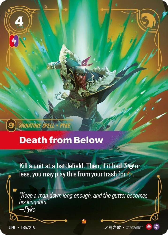 Death from Below, Unleashed 186/219