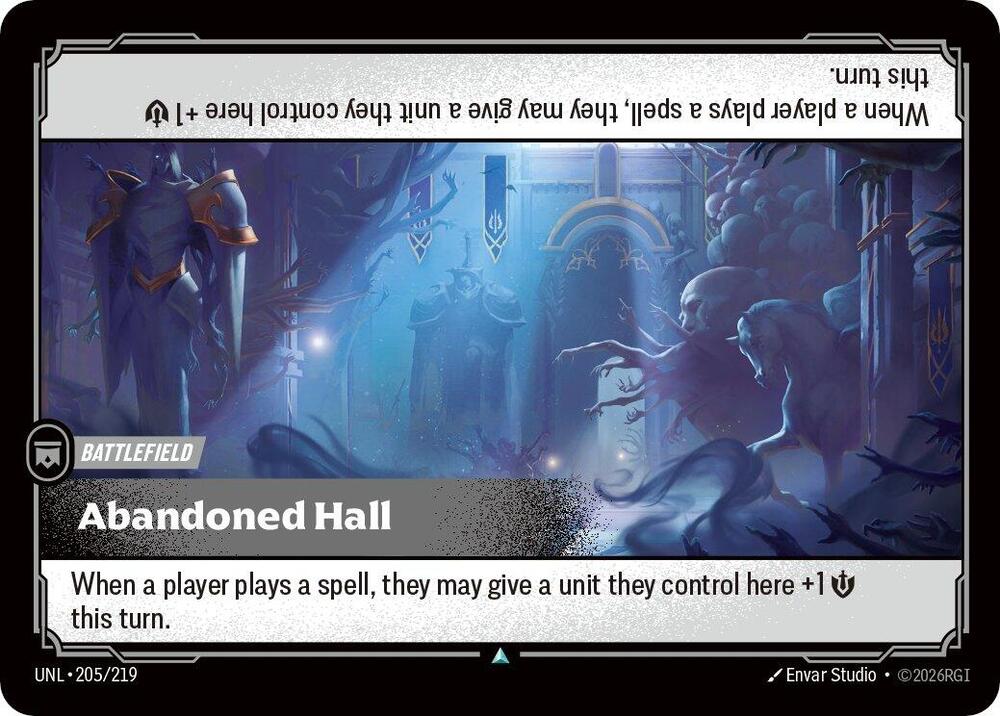Abandoned Hall, Unleashed 205/219