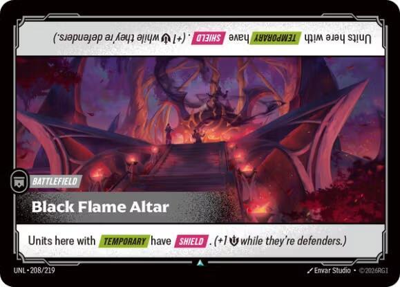 Black Flame Altar, Unleashed 208/219