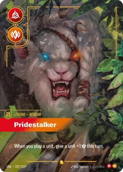 Rengar - Pridestalker (Overnumbered), Unleashed 227/219