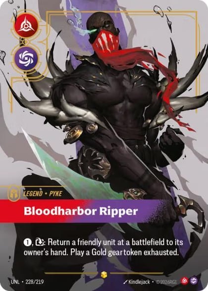 Pyke - Bloodharbor Ripper (Overnumbered), Unleashed 228/219