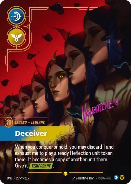 LeBlanc - Deceiver (Signature), Unleashed 235*/219