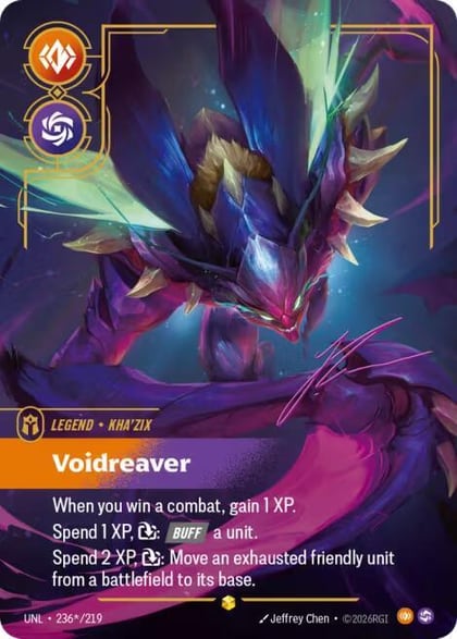 Kha'Zix - Voidreaver (Signature), Unleashed 236*/219