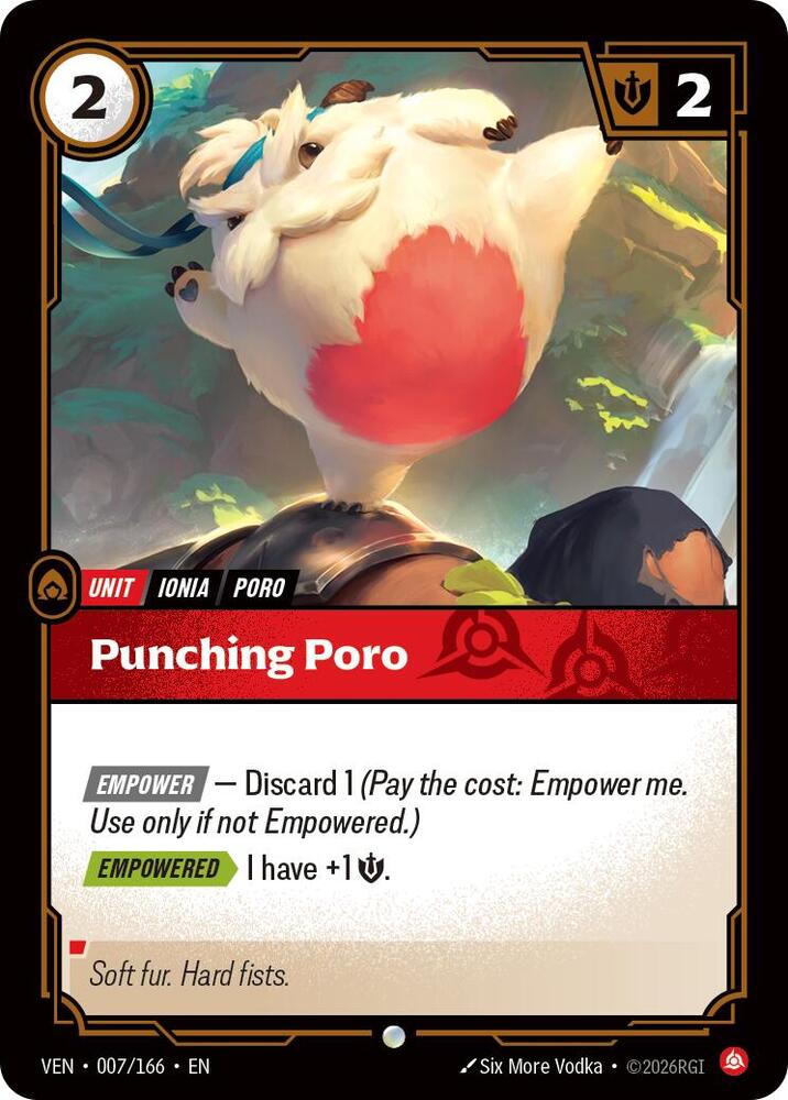 Punching Poro, Vendetta 007/166