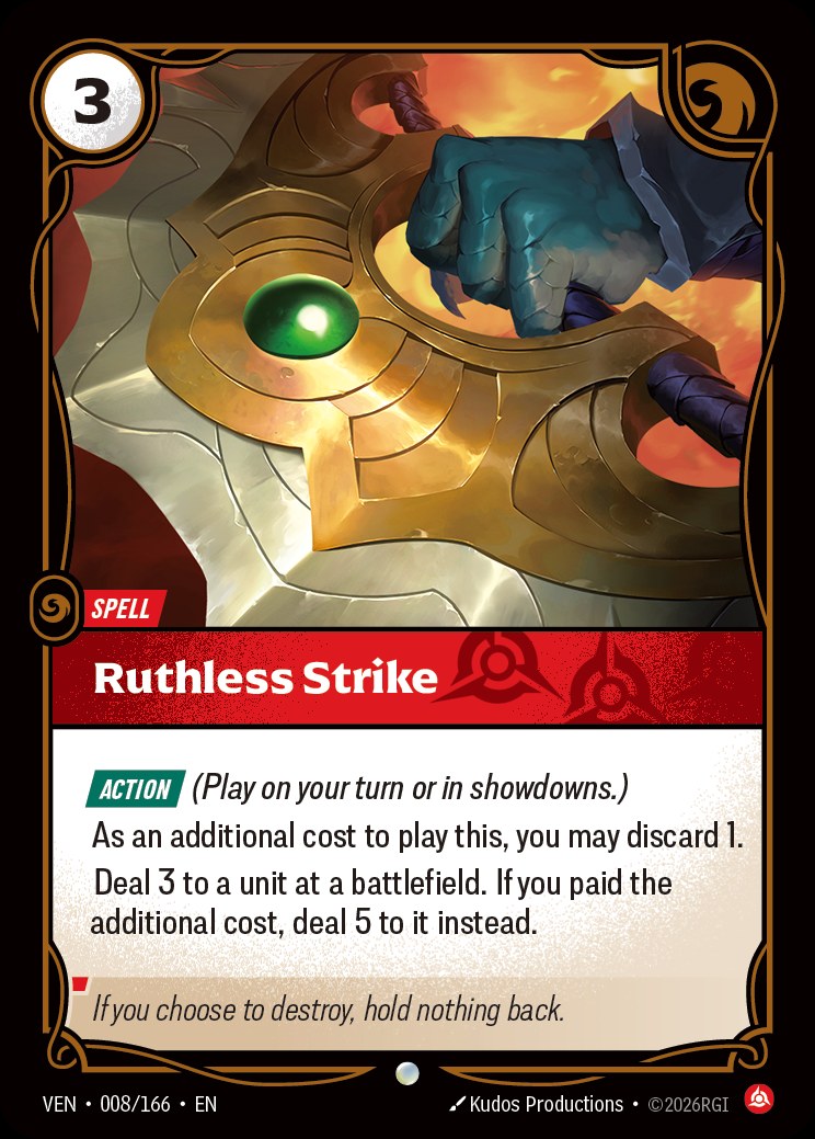 Ruthless Strike, Vendetta 008/166