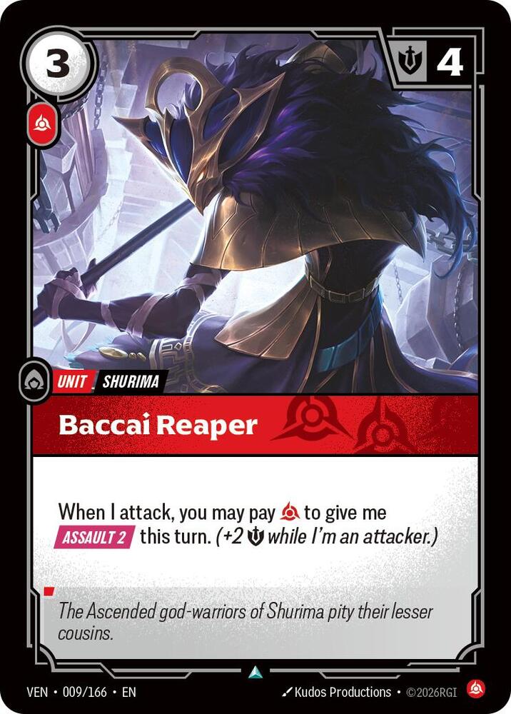 Baccai Reaper, Vendetta 009/166