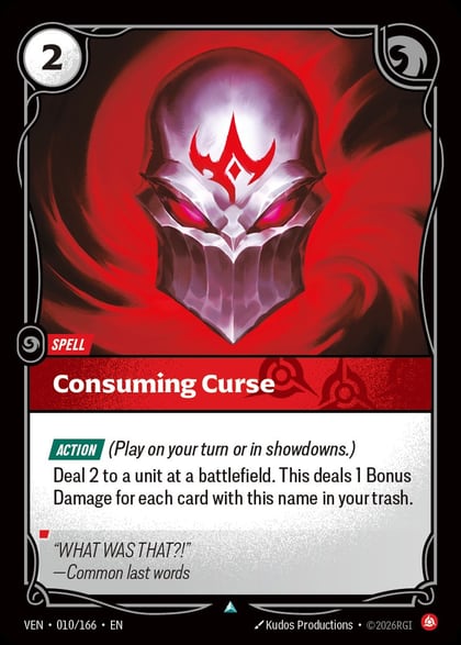 Consuming Curse, Vendetta 010/166