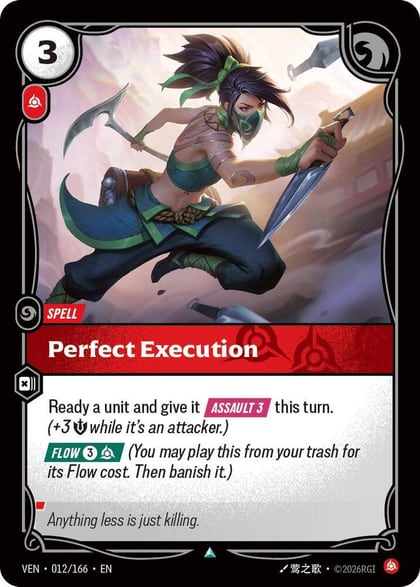 Perfect Execution, Vendetta 012/166