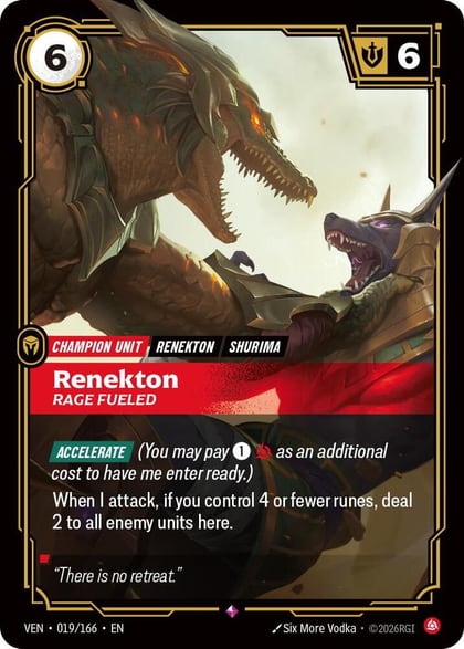 Renekton, Rage Fueled, Vendetta 019/166