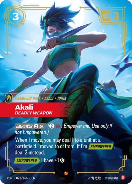 Akali, Deadly Weapon, Vendetta 021/166