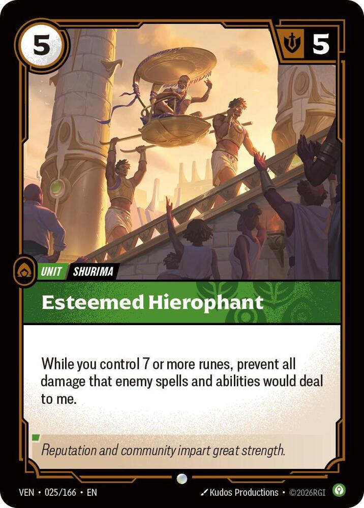 Esteemed Hierophant, Vendetta 025/166