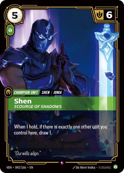 Shen, Scourge of Shadows, Vendetta 042/166