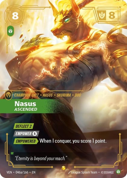 Nasus, Ascended (Alternate Art), Vendetta 046a/166