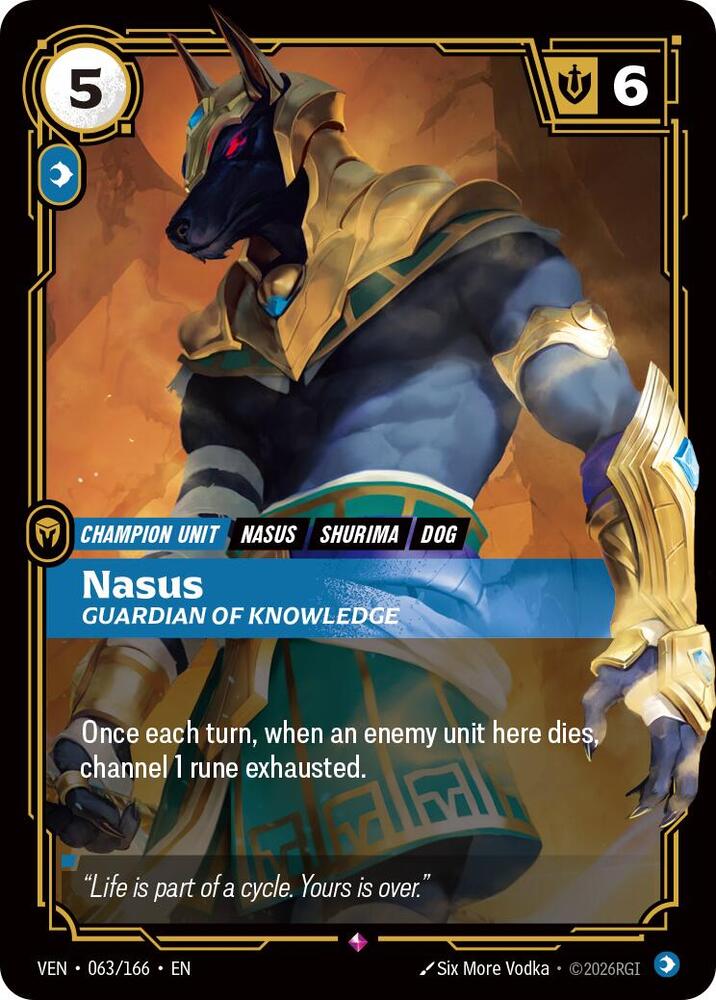Nasus, Guardian of Knowledge, Vendetta 063/166