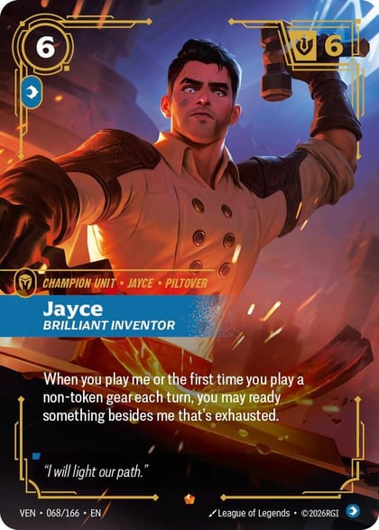 Jayce, Brilliant Inventor, Vendetta 068/166