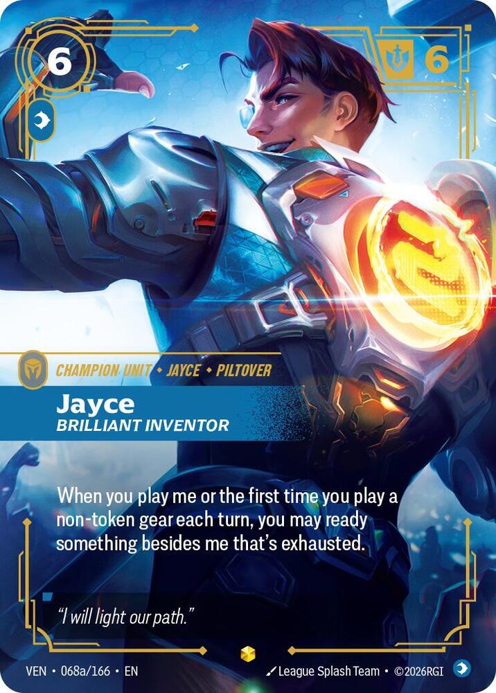 Jayce, Brilliant Inventor (Alternate Art), Vendetta 068a/166