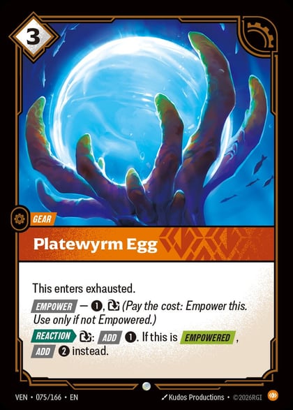 Platewyrm Egg, Vendetta 075/166