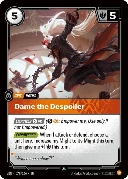Dame the Despoiler, Vendetta 079/166