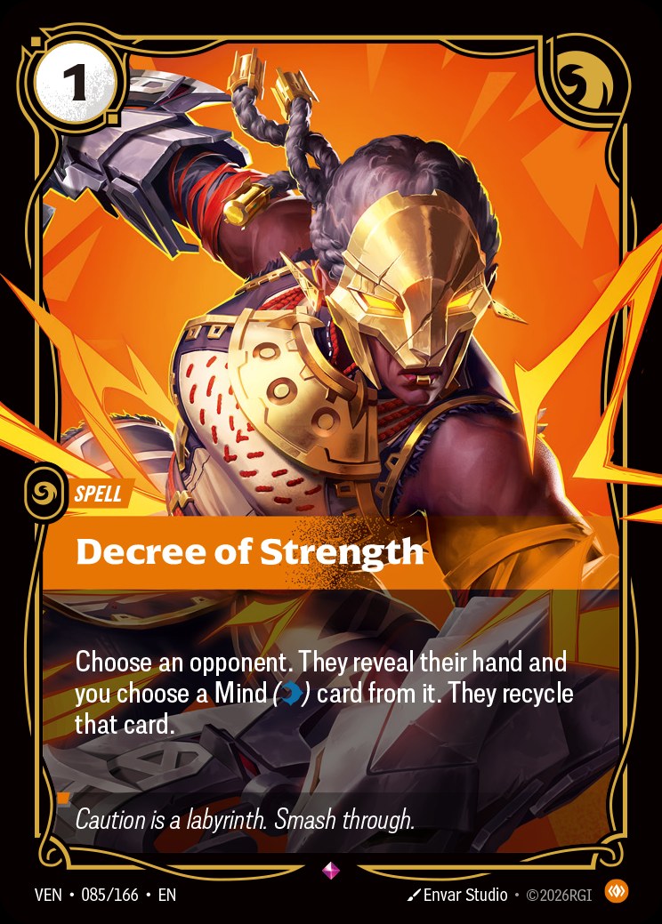 Decree of Strength, Vendetta 085/166