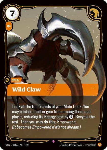 Wild Claw, Vendetta 089/166