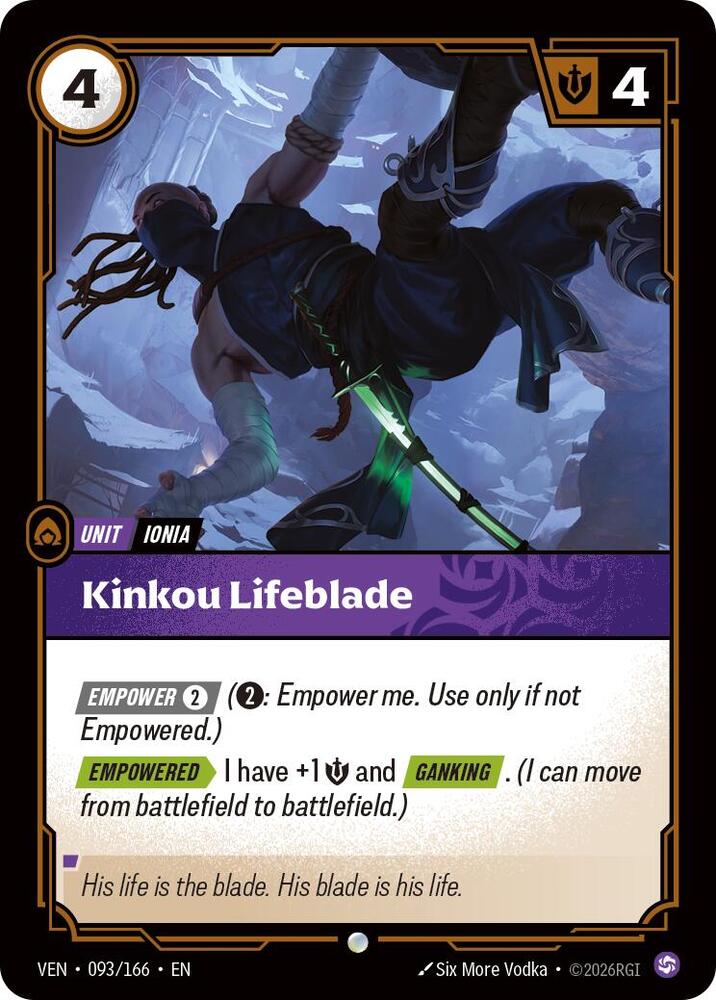 Kinkou Lifeblade, Vendetta 093/166