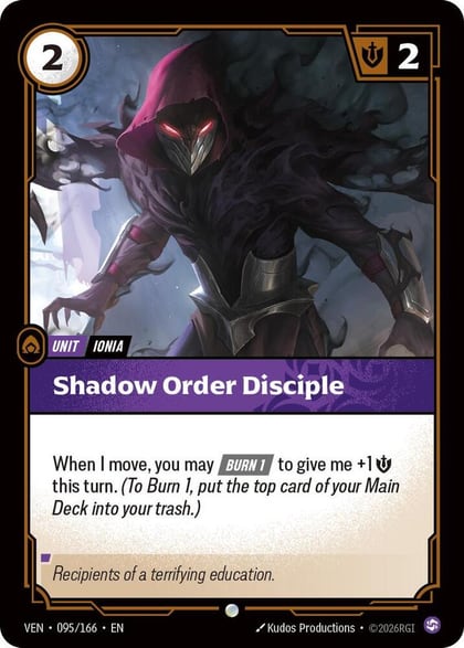 Shadow Order Disciple, Vendetta 095/166