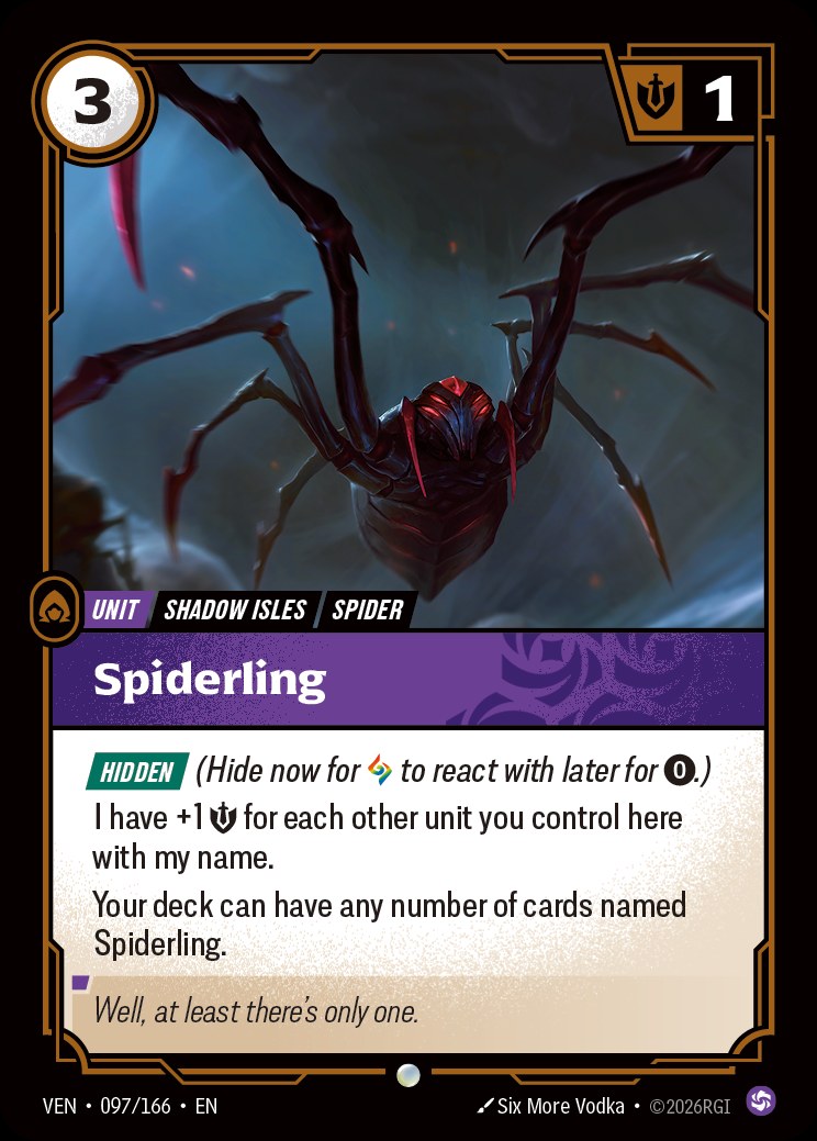 Spiderling, Vendetta 097/166