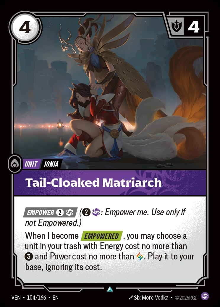 Tail-Cloaked Matriarch, Vendetta 104/166