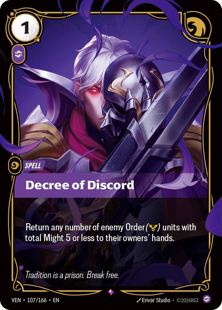 Decree of Discord, Vendetta 107/166