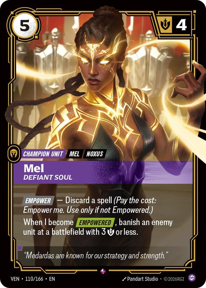 Mel, Defiant Soul, Vendetta 110/166