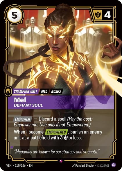 Mel, Defiant Soul, Vendetta 110/166
