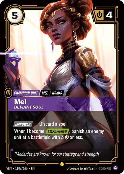 Mel, Defiant Soul (Alternate Art), Vendetta 110a/166
