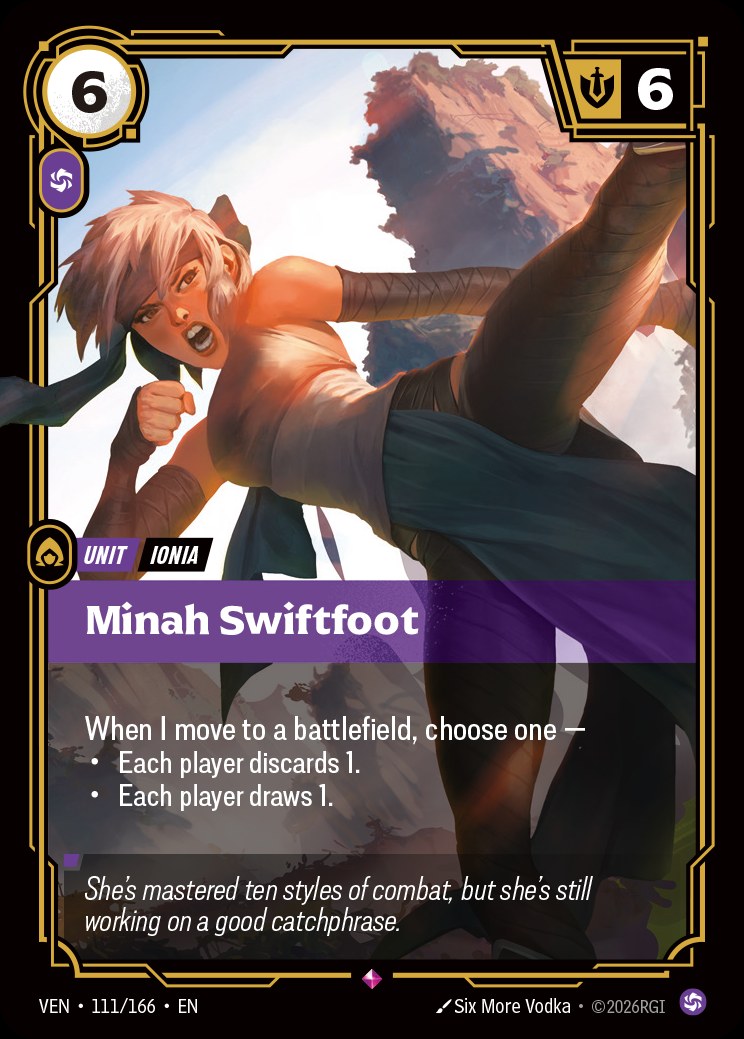 Minah Swiftfoot, Vendetta 111/166