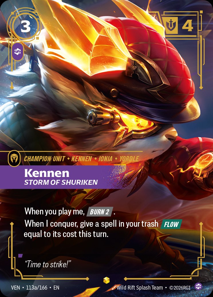 Kennen - Storm of Shuriken (Alternate Art), Vendetta 113a/166