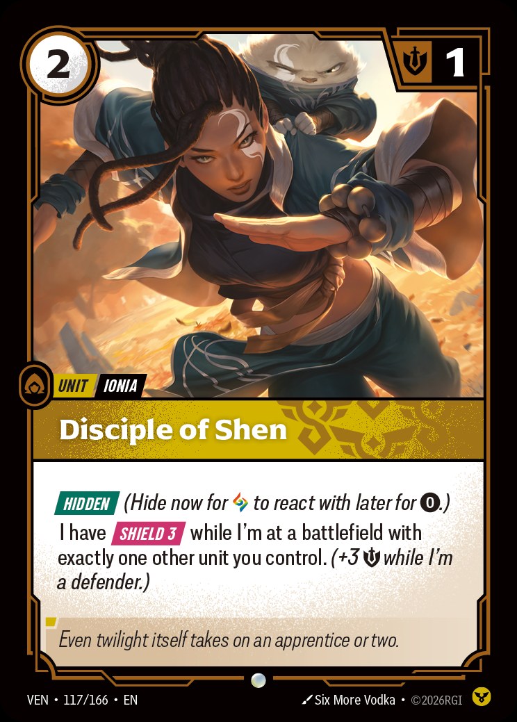 Disciple of Shen, Vendetta 117/166
