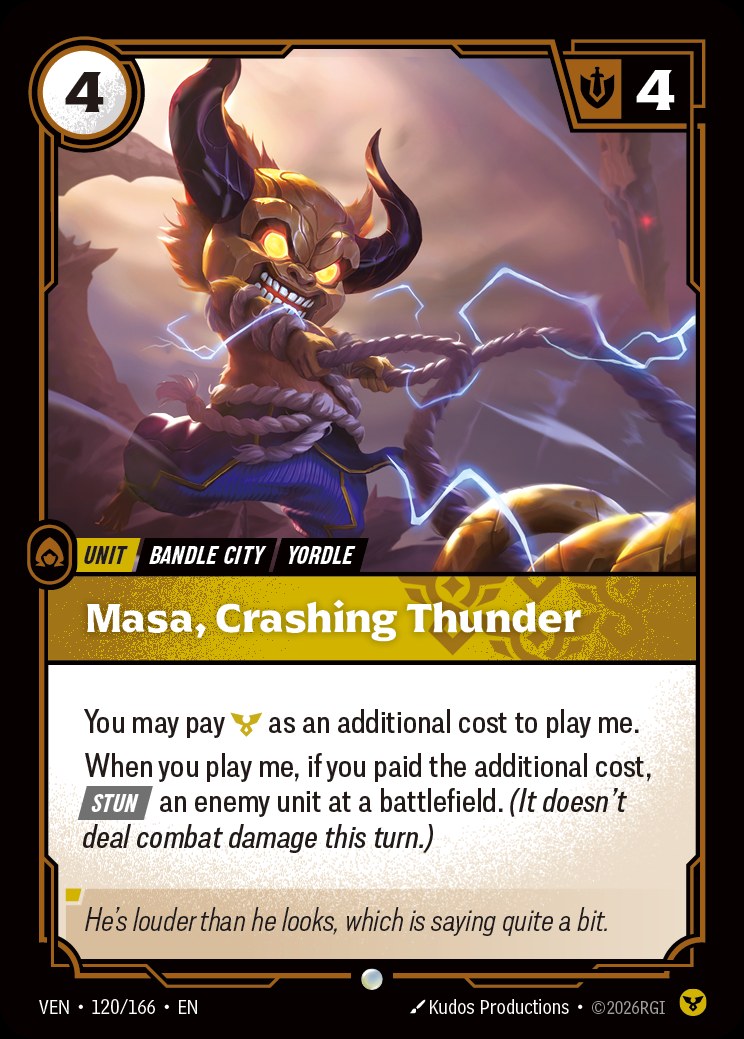Masa - Crashing Thunder, Vendetta 120/166