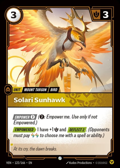 Solari Sunhawk, Vendetta 122/166