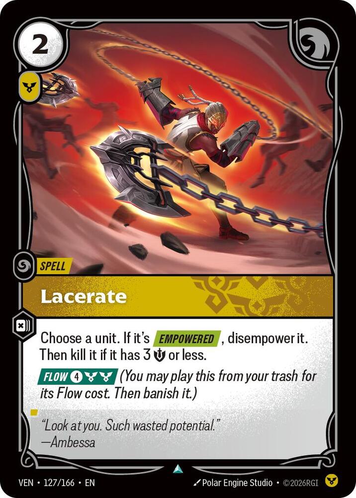 Lacerate, Vendetta 127/166