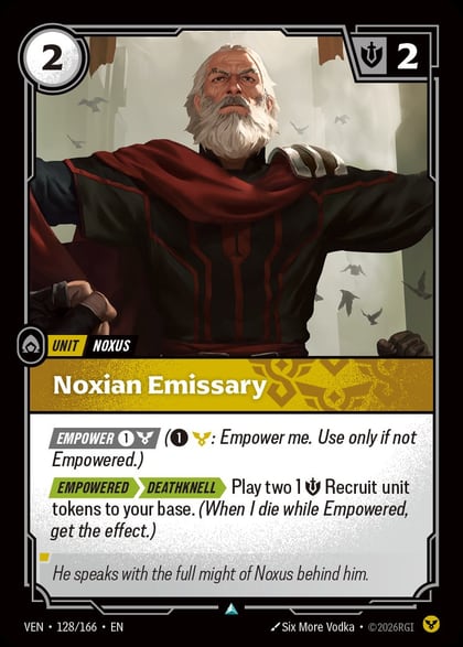 Noxian Emissary, Vendetta 128/166