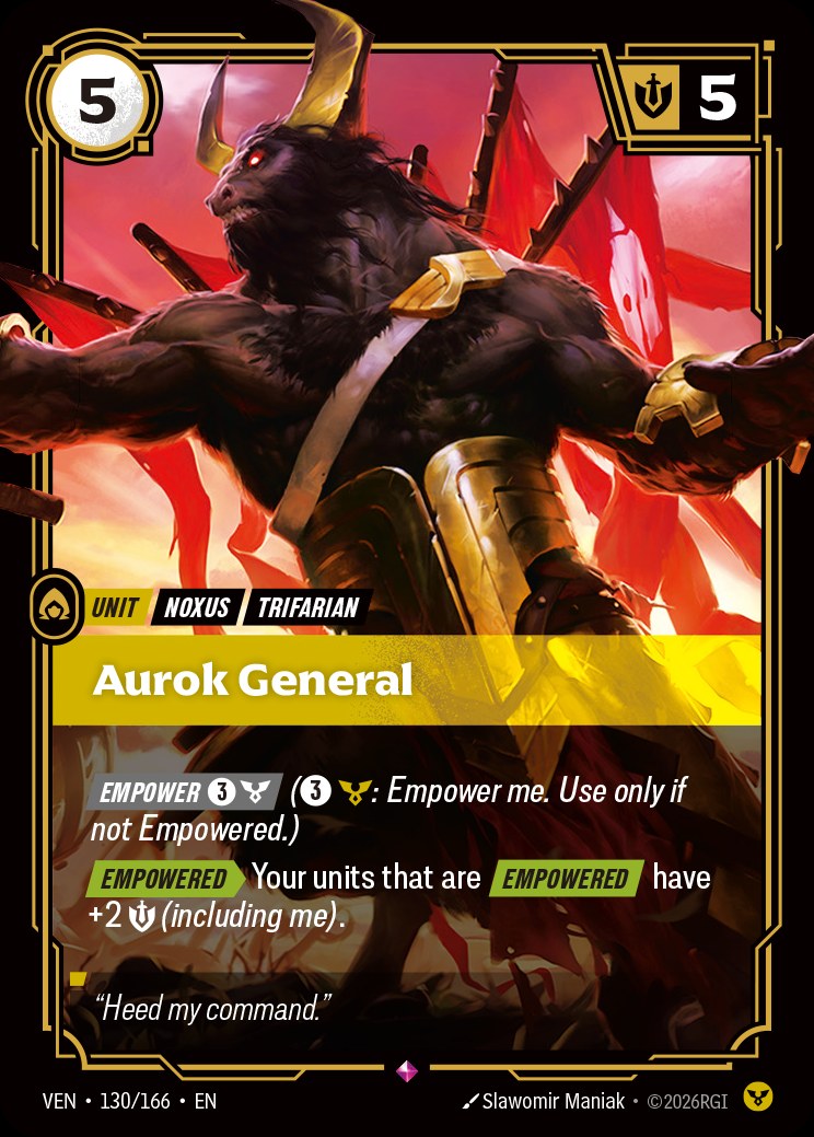 Aurok General, Vendetta 130/166