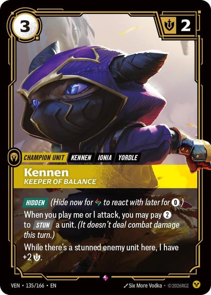 Kennen, Keeper of Balance, Vendetta 135/166
