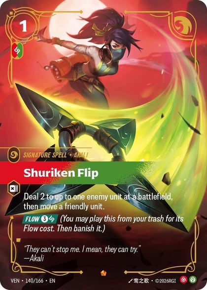 Shuriken Flip, Vendetta 140/166