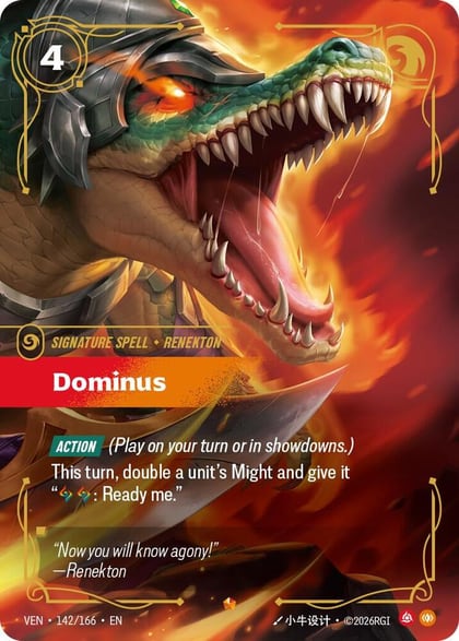 Dominus, Vendetta 142/166
