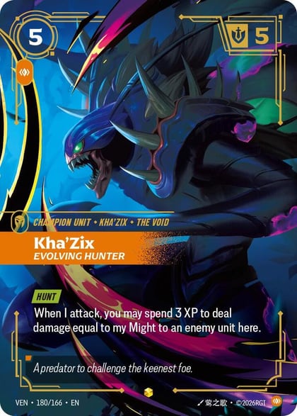 Kha'Zix, Evolving Hunter, Vendetta 180/166