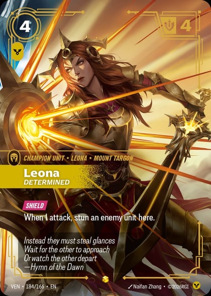 Leona - Determined (Overnumbered), Vendetta 184/166