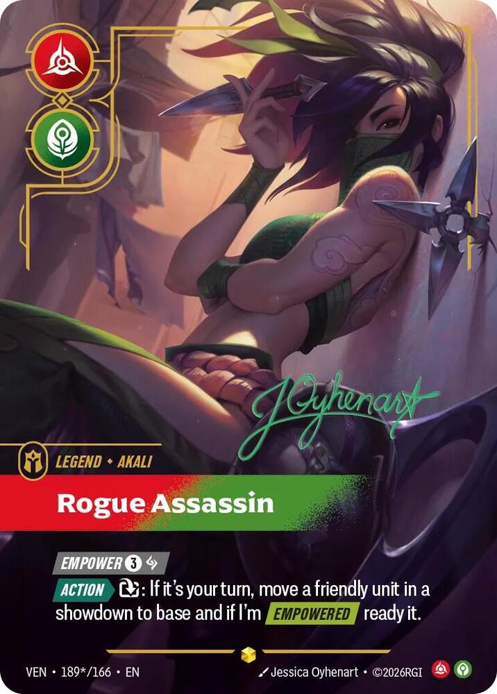 Akali, Rogue Assassin (Signature), Vendetta 189*/166