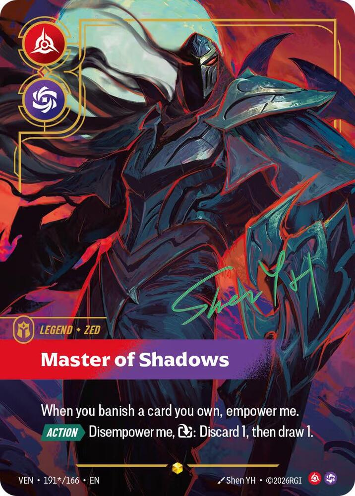 Zed, Master of Shadows (Signature), Vendetta 191*/166