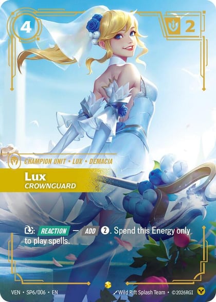 Lux, Crownguard, Vendetta SP6/006