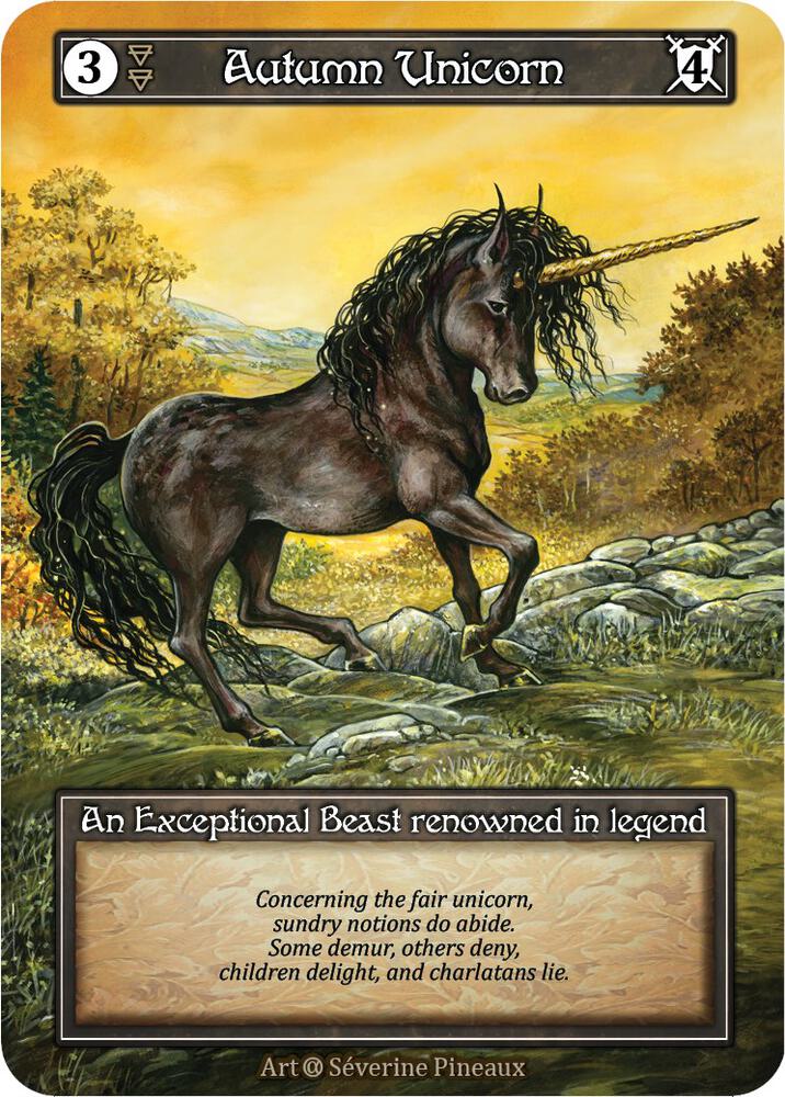 Autumn Unicorn (Foil), Alpha #521515