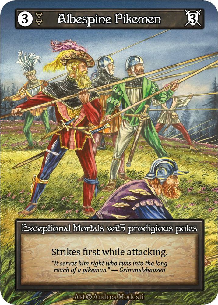 Albespine Pikemen (Foil), Alpha #521522